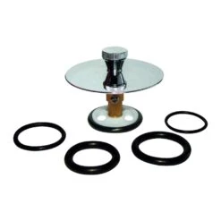 Keeney 2 In. Polished Chrome Metal/Plastic Tub Drain Stopper