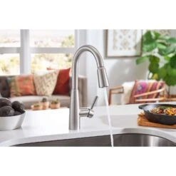 Moen Sperry One Handle Stainless Steel Motion Sensing Pull-Down Kitchen Faucet -ACE Shop 506bd061 2ed0 417c 9224 40cfcdd8dbde