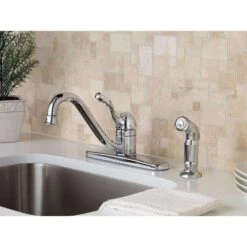 Moen Lindley One Handle Chrome Kitchen Faucet Side Sprayer Included 6 Moen Lindley One Handle Chrome Kitchen Faucet Side Sprayer Included -ACE Shop 519800f9 b31f 4de2 a8b9 ca0688460996