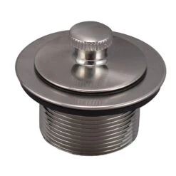 Keeney Lift N Turn 1-1/2 In. Brushed Nickel Metal Tub Drain Stopper