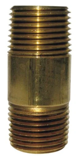 JMF Company 3/4 In. MPT Red Brass Nipple 5-1/2 In. L
