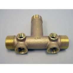 Campbell Red Brass 1 In. Tank Cross