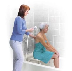 Rinse Ace Assisted Bather White ABS 3 Settings Handheld Showerhead 2.5 Gpm -ACE Shop 559e737a af09 48b5 a9e8 751732b1ad5f