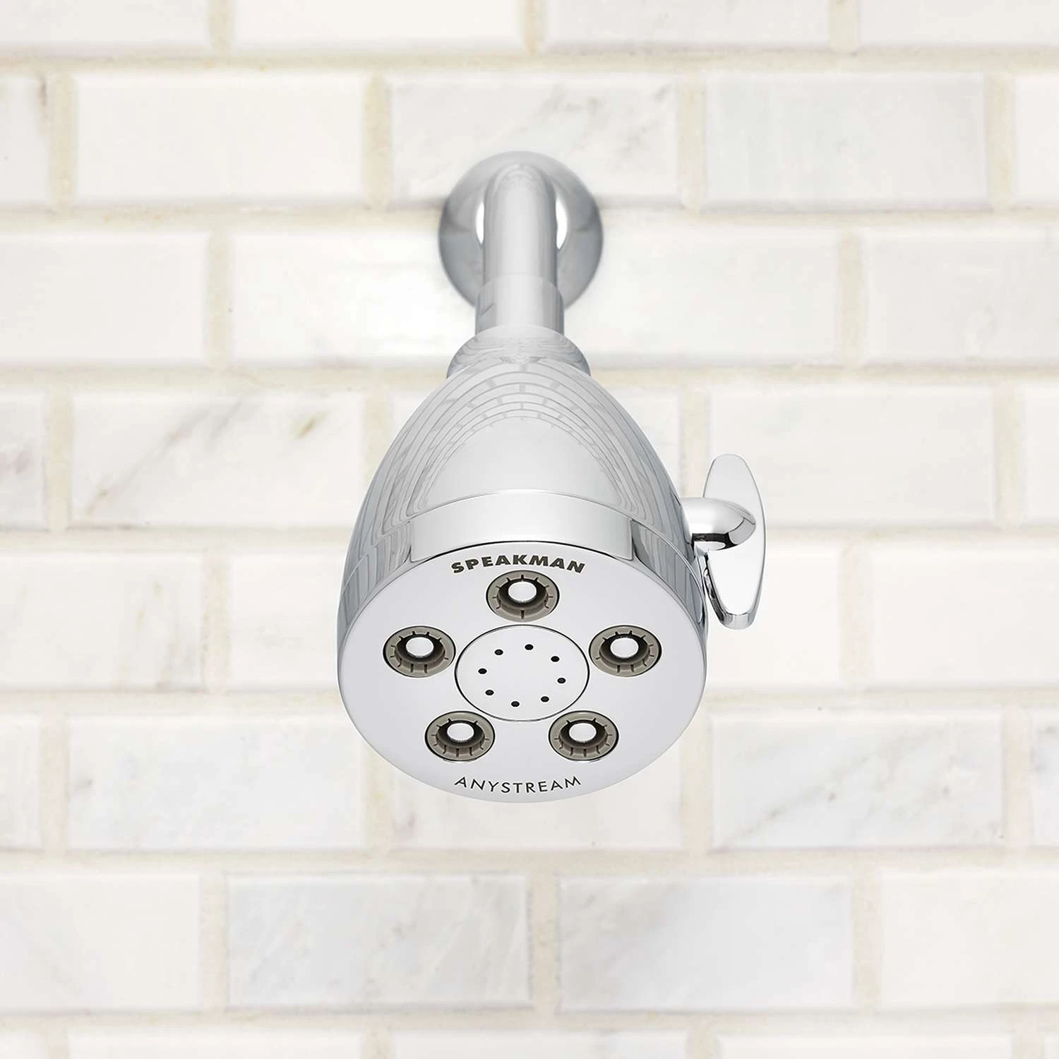 Speakman AnyStream Polished Chrome Plastic 3 Settings Showerhead 2.5 Gpm 2 Speakman AnyStream Polished Chrome Plastic 3 Settings Showerhead 2.5 Gpm - Image 2