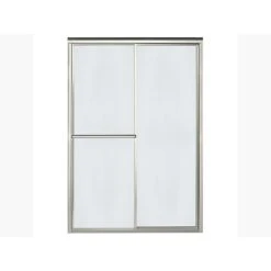 Sterling 70 In. H X 48-7/8 In. W Brushed Nickel Framed Shower Door