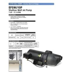 ECO-FLO 1 HP 13.6 Gph Cast Iron Shallow Jet Well Pump -ACE Shop 5996f3bf 3a6b 4960 928f 0c98da27bd88