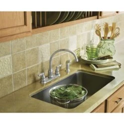 Moen Caldwell Two Handle Chrome Kitchen Faucet Side Sprayer Included -ACE Shop 59f3df70 3fe3 4ebe b075 43e37edabe99