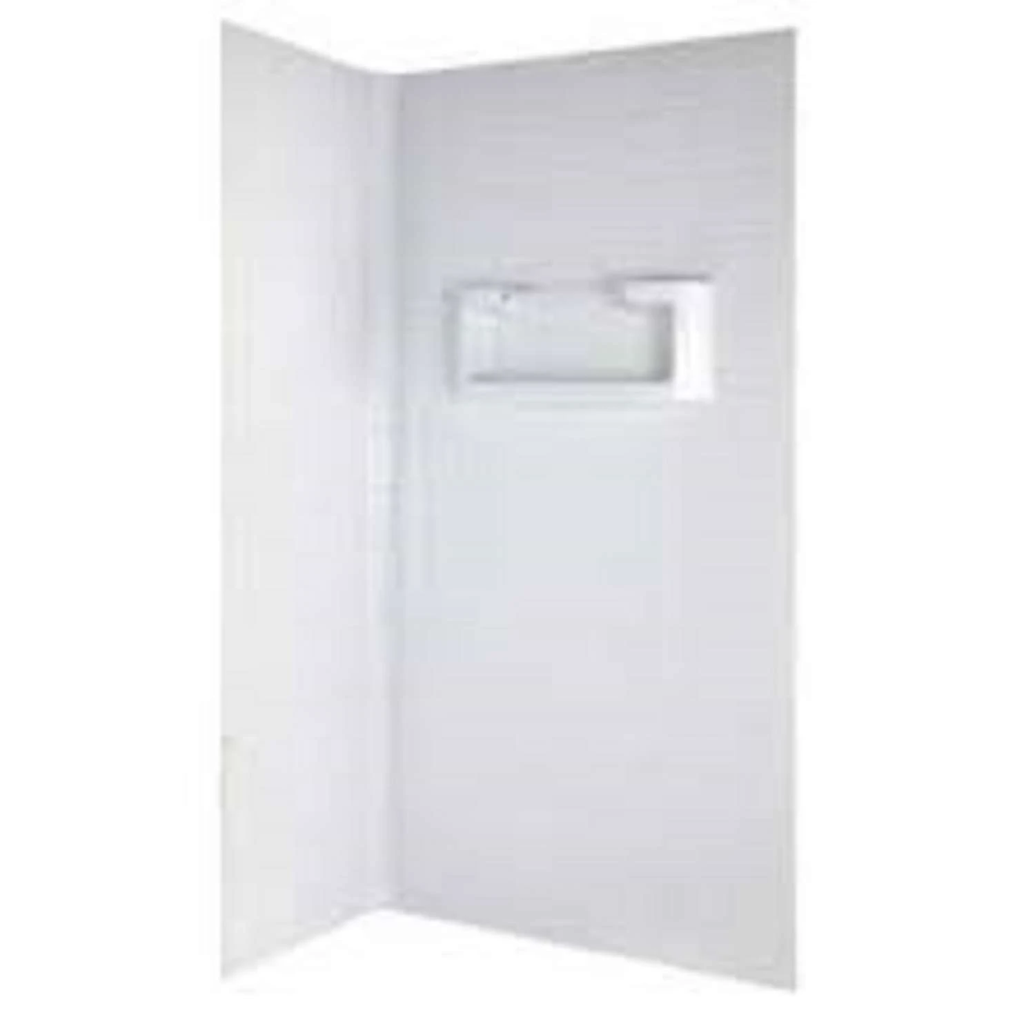 ASB Distinction 60 In. H X 60 In. W X 32 In. L White Bathtub Wall 3 ASB Distinction 60 In. H X 60 In. W X 32 In. L White Bathtub Wall - Image 3