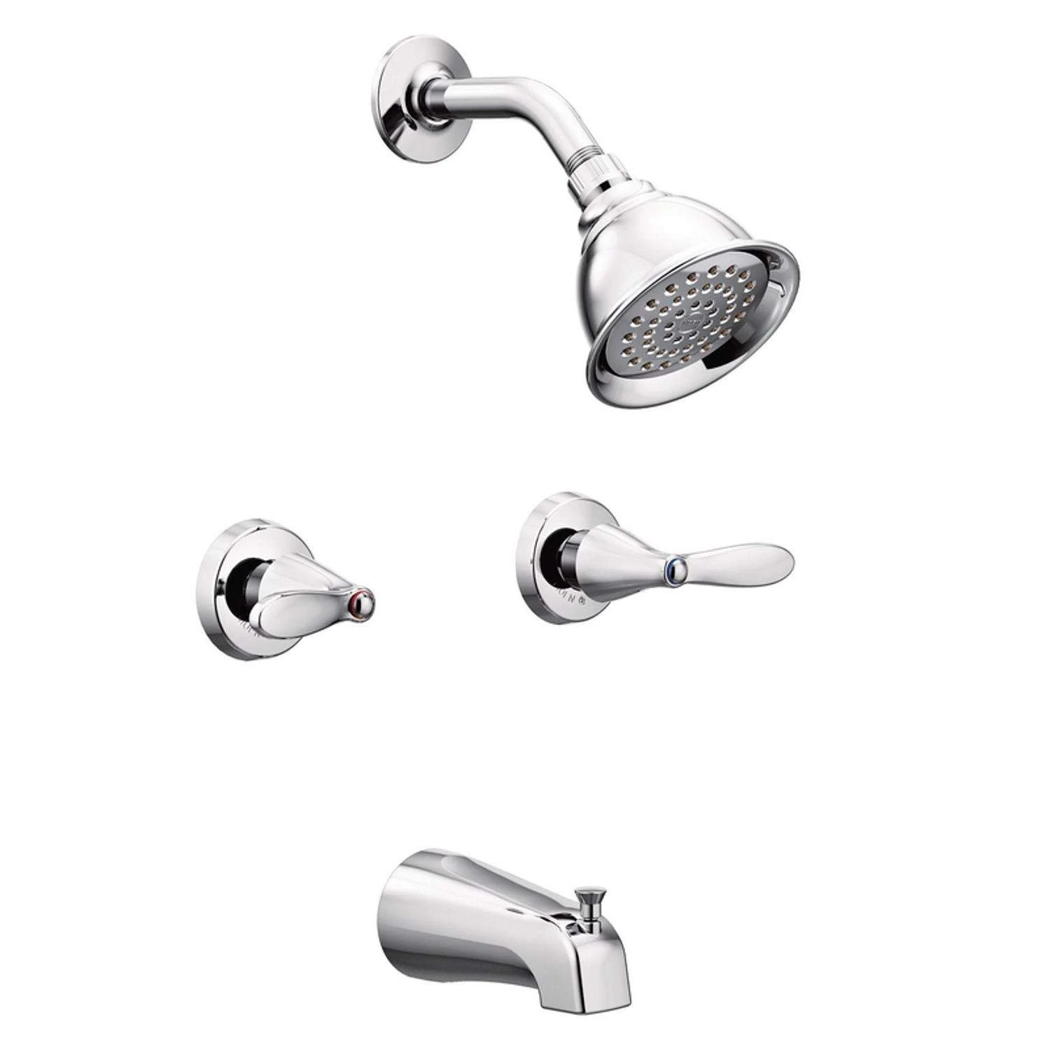 Moen Adler 2-Handle Chrome Tub And Shower Faucet 1 Moen Adler 2-Handle Chrome Tub And Shower Faucet