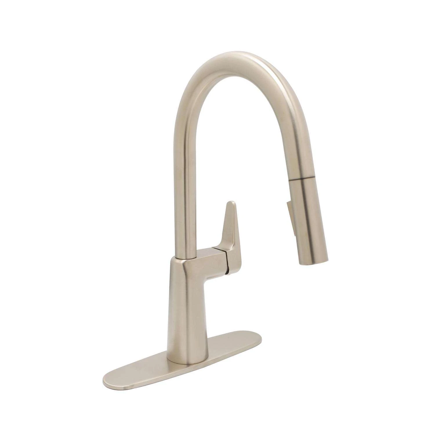 Huntington Brass One Handle Satin Nickel Kitchen Faucet 2 Huntington Brass One Handle Satin Nickel Kitchen Faucet - Image 2