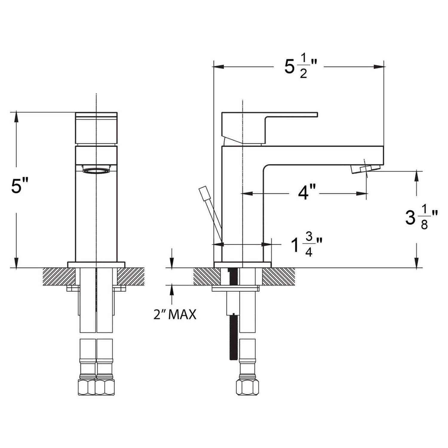 Huntington Brass Razo Satin Nickel Single-Handle Bathroom Sink Faucet 4 In. 2 Huntington Brass Razo Satin Nickel Single-Handle Bathroom Sink Faucet 4 In. - Image 2