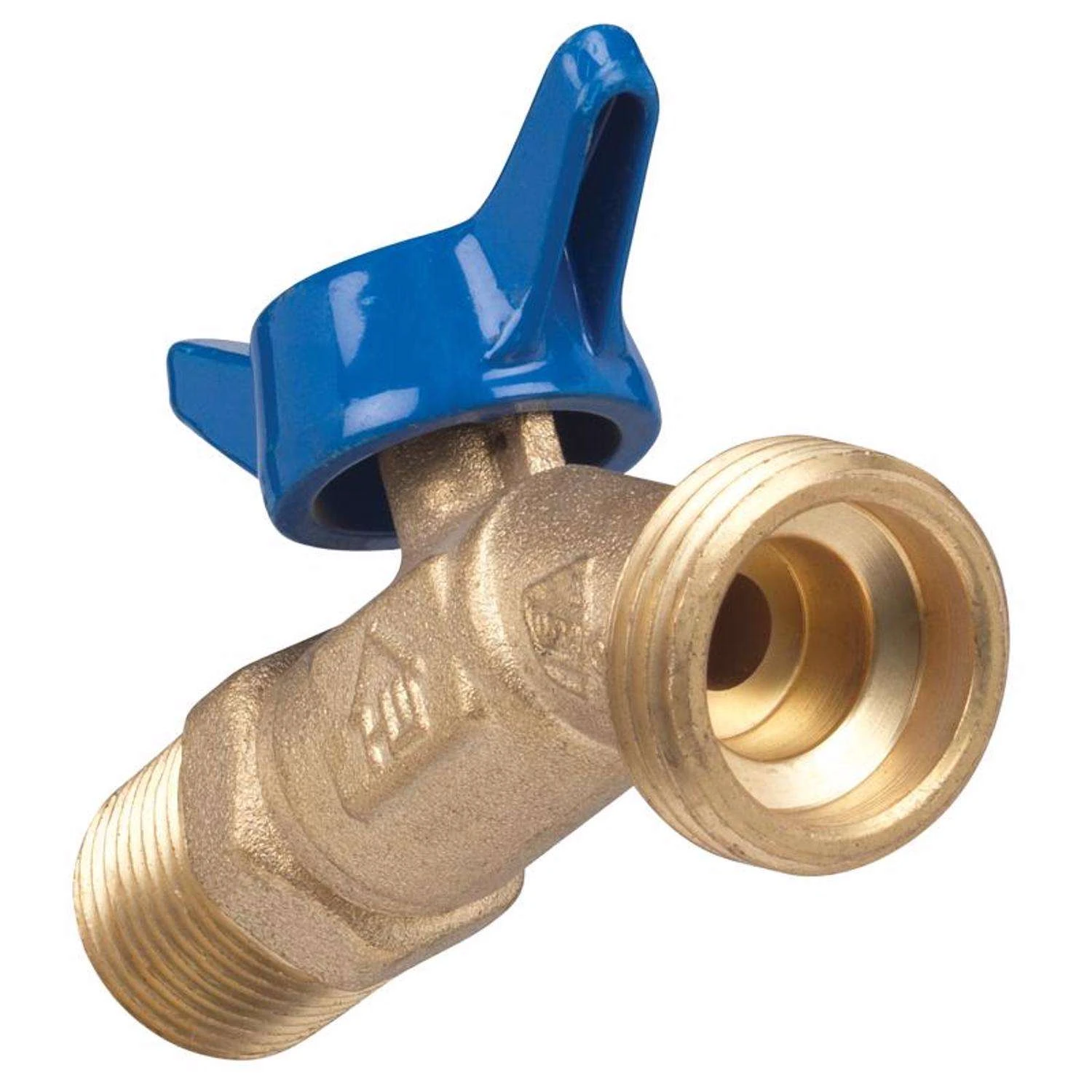 Homewerks 1/2 In. MIP X 3/4 In. MHT Brass No-Kink Hose Bibb 1 Homewerks 1/2 In. MIP X 3/4 In. MHT Brass No-Kink Hose Bibb