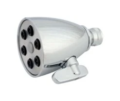 Whedon Flow Pro Chrome Brass Adjustable Settings Showerhead 2.5 Gpm