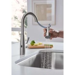 Moen Sperry One Handle Stainless Steel Motion Sensing Pull-Down Kitchen Faucet -ACE Shop 614a2957 4ffa 4651 830d 75d5277279b9