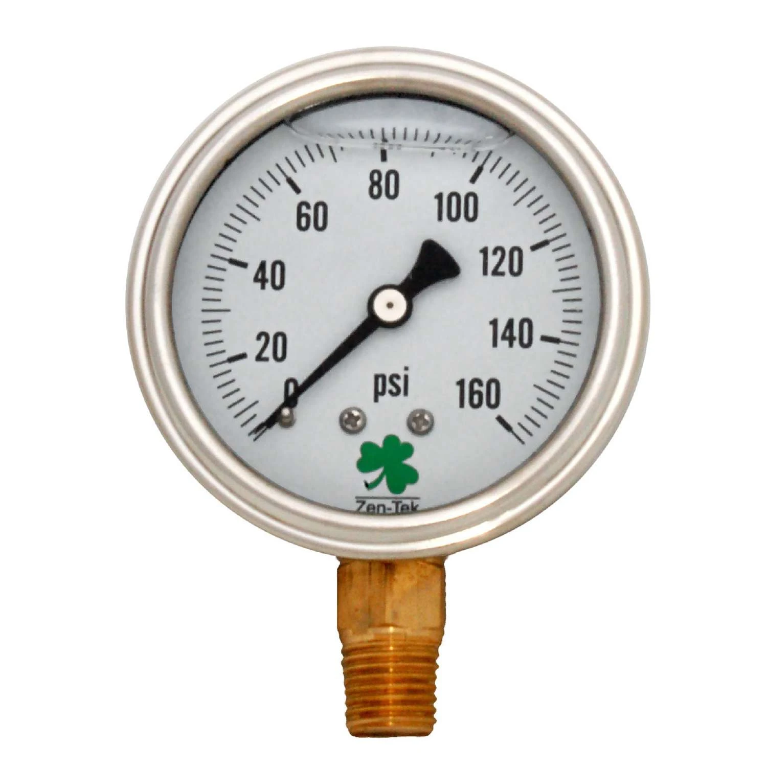 Zenport 2.5 In. ABS Plastic Glycerin Filled Pressure Gauge 160 Psi 1 Zenport 2.5 In. ABS Plastic Glycerin Filled Pressure Gauge 160 Psi
