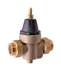 Watts 3/4 In. Female Solder Union Brass Water Pressure Reducing Valve 3/4 In. Double Union 1 Pc