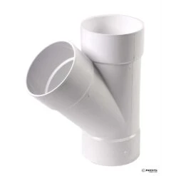 NDS Schedule 35 6 In. Hub Each X 6 In. D Hub PVC Wye 1 Pk