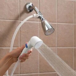 Rinse Ace Assisted Bather White ABS 3 Settings Handheld Showerhead 2.5 Gpm -ACE Shop 644a76dd 6b95 4bec 980b 6ea0c09d2137