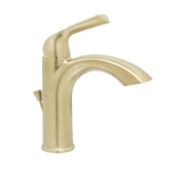 Huntington Brass Joy Satin Brass Single-Hole Bathroom Sink Faucet 4 In. -ACE Shop 645f7733 a886 451a 92fb 505d04262f3f