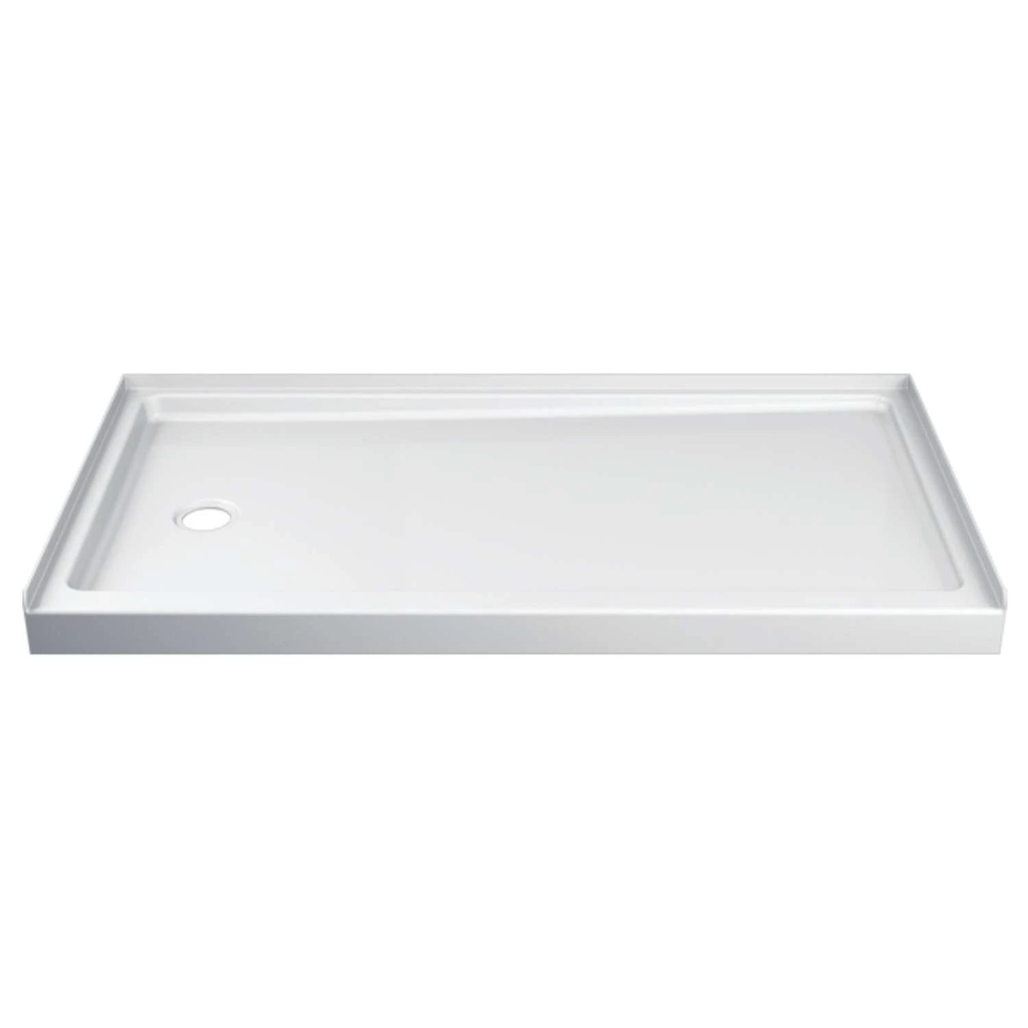 Delta Hycroft 4.5 In. H X 32 In. W X 60 In. L White Shower Base 1 Delta Hycroft 4.5 In. H X 32 In. W X 60 In. L White Shower Base