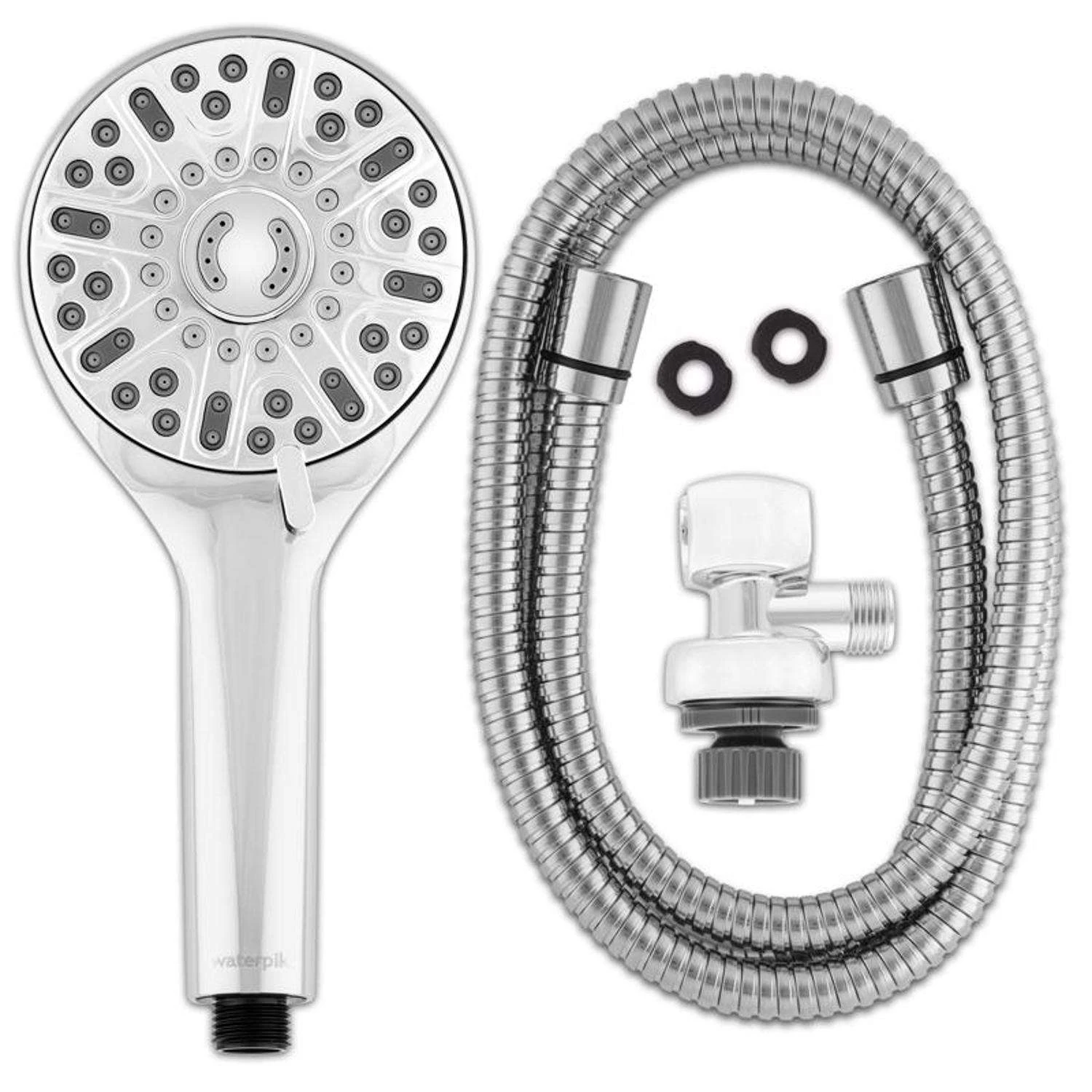 Waterpik PowerPulse Chrome 7 Settings Handheld Showerhead 1.8 Gpm 2 Waterpik PowerPulse Chrome 7 Settings Handheld Showerhead 1.8 Gpm - Image 2