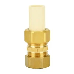 Homewerks Schedule 40 3/4 In. Compression X 3/4 In. D Compression CPVC/Brass Adapter Coupling
