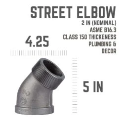 STZ Industries 2 In. MIP Each X 2 In. D FIP Black Malleable Iron 45 Degree Street Elbow -ACE Shop 69c8832e 4989 497a 82f0 bf3d2a952ff0