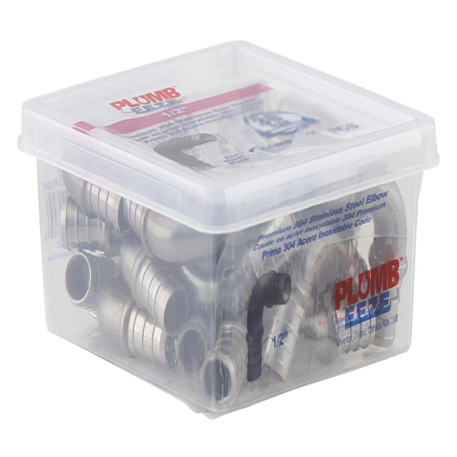 Boshart Industries 1/2 In. PEX X 1/2 In. D PEX Stainless Steel 90 Degree Elbow 1 Boshart Industries 1/2 In. PEX X 1/2 In. D PEX Stainless Steel 90 Degree Elbow