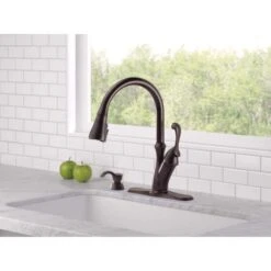 Delta Arabella One Handle Bronze Pull-Down Kitchen Faucet Side Sprayer Included -ACE Shop 6e424a45 49ea 4b44 a5b2 31faa5d14d92