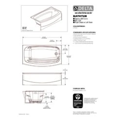 Delta Classic 400 18 In. H X 30 In. W X 60 In. L White Bathtub -ACE Shop 6f7f11a8 92b7 40fd b54d 7576520b0f8a