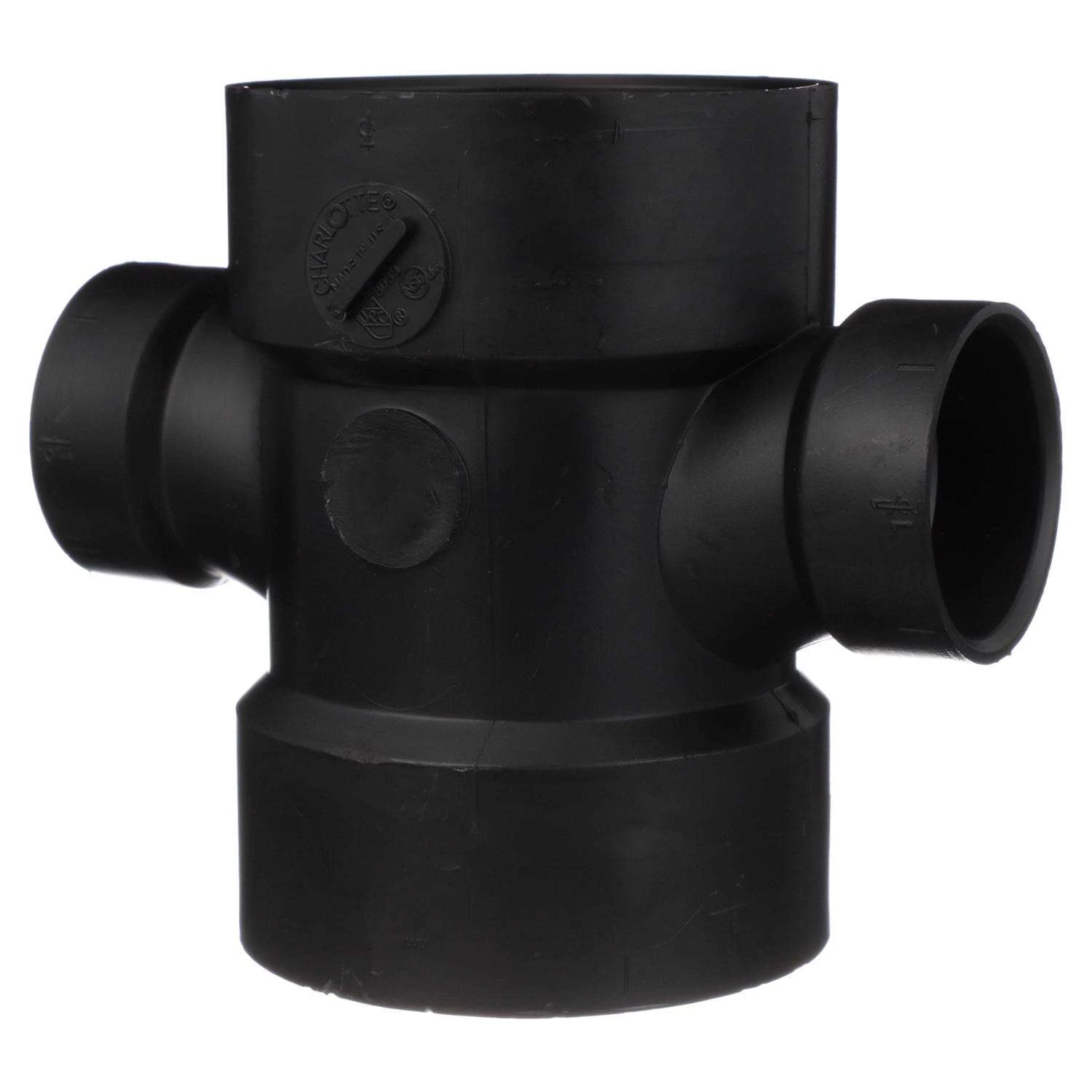 Charlotte Pipe 3 In. Hub X 1-1/2 In. D Hub ABS Sanitary Tee 1 Charlotte Pipe 3 In. Hub X 1-1/2 In. D Hub ABS Sanitary Tee