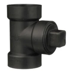Charlotte Pipe 1-1/2 In. Hub X 1-1/2 In. D Hub ABS Flush Cleanout Tee