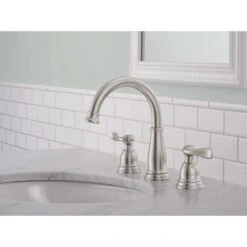 Delta Windemere Brushed Nickel Widespread Bathroom Sink Faucet 8 In. -ACE Shop 70af8803 afe1 40f9 b4ca f10570651ef6
