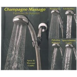 Whedon Champagne Massage Chrome Plastic 5 Settings Handheld Showerhead 2.5 Gpm -ACE Shop 719cac42 39de 4792 b5ae a8ff47dddab6