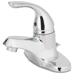 OakBrook Chrome Single-Handle Bathroom Sink Faucet 4 In.