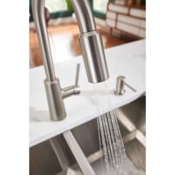 Moen Nori One Handle Stainless Steel Pull-Down Kitchen Faucet -ACE Shop 72331a07 f2b3 4191 bc96 cc195c13e710