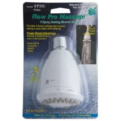 Whedon Flow Pro Massage White Plastic 3 Settings Showerhead 2.5 Gpm 3 Whedon Flow Pro Massage White Plastic 3 Settings Showerhead 2.5 Gpm -ACE Shop 72e8d564 4cf2 4b76 82a5 145c36934092