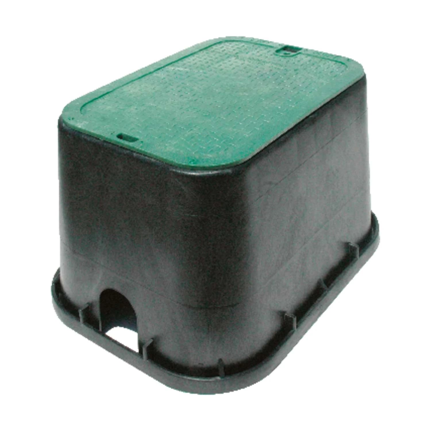 NDS 16 In. W X 12-1/4 In. H Rectangular Valve Box With Overlapping Cover Black/Green 1 NDS 16 In. W X 12-1/4 In. H Rectangular Valve Box With Overlapping Cover Black/Green