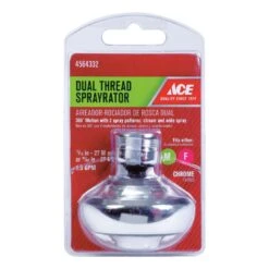Ace Dual Thread 15/16 In.- 27M X 55/64 In.-27F Chrome Swivel Sprayrator