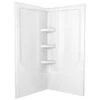 Delta Direct-to-stud 73-7/8 In. H X 39 In. W X 39 In. L White Corner Wall Set