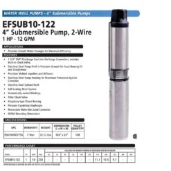 ECO-FLO 1 HP 2 Wire 720 Gph Stainless Steel Submersible Pump -ACE Shop 7470dba7 f59d 4194 a575 888b3d575cc4
