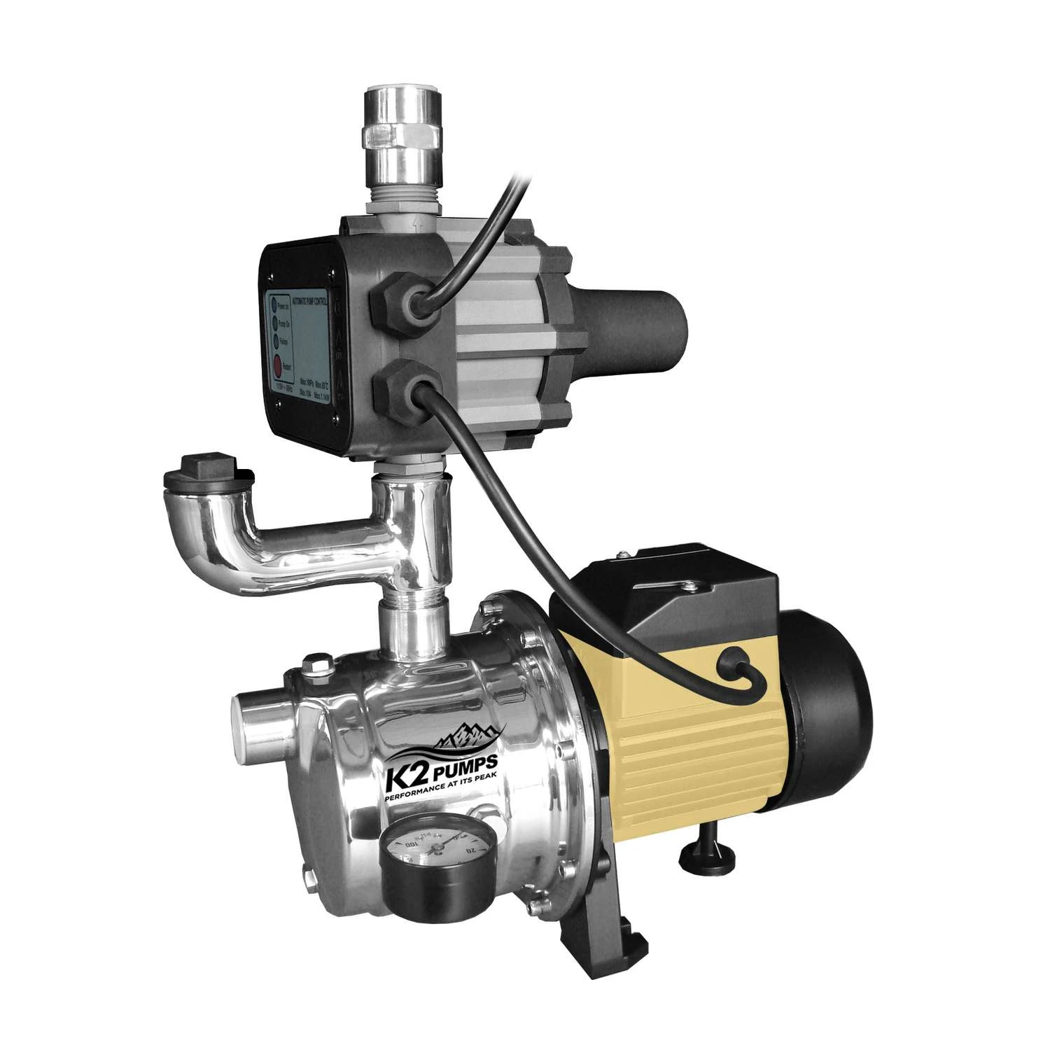 K2 Pumps 3/4 HP 2 Wire 600 Gph Stainless Steel Booster Pump 2 K2 Pumps 3/4 HP 2 Wire 600 Gph Stainless Steel Booster Pump - Image 2