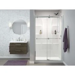 Delta 74 In. H X 34 In. W X 48 In. L White Bath And Shower Surround -ACE Shop 7962f1b0 635f 431f bf6c 9390f60a667f