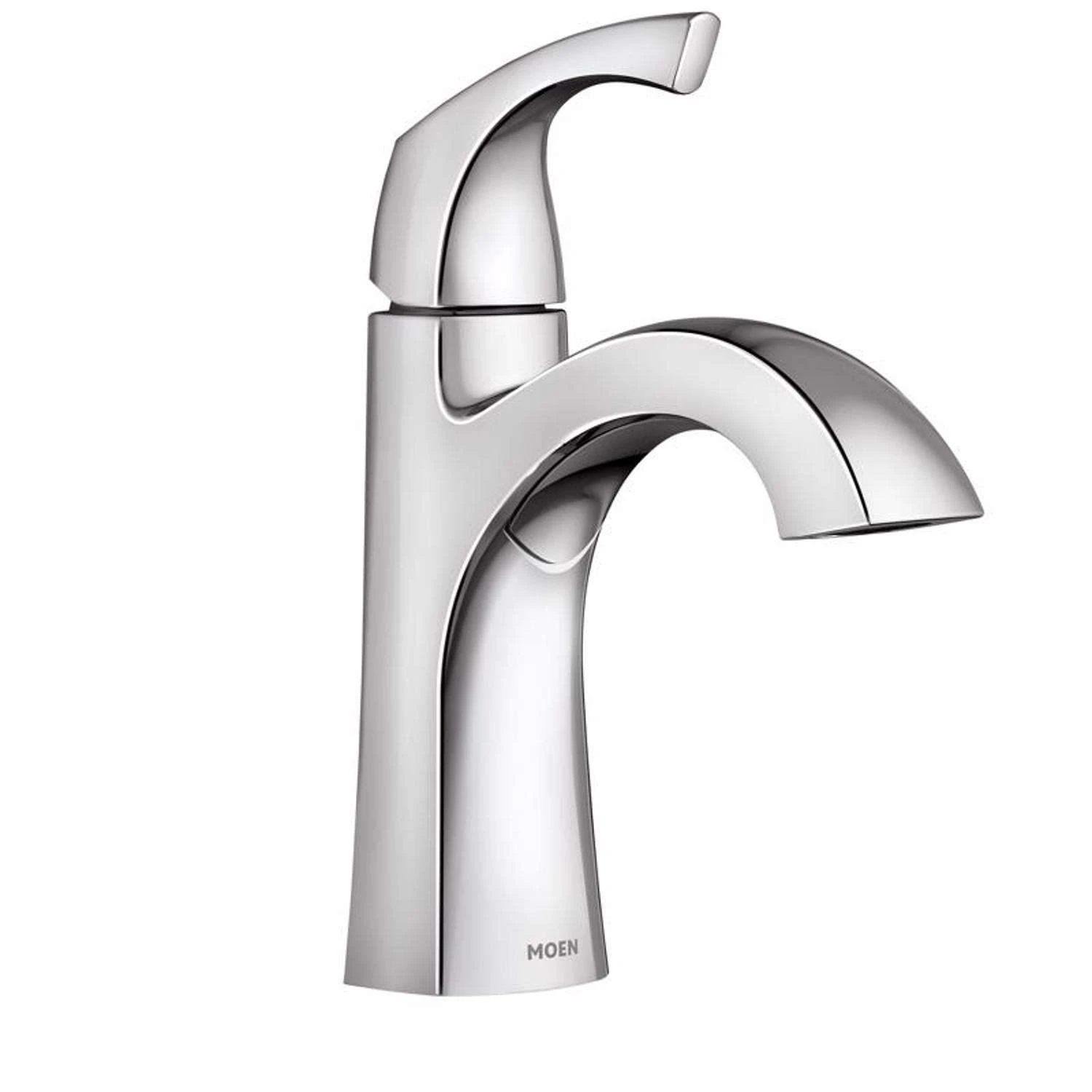 Moen Lindor Chrome Single-Handle Bathroom Sink Faucet 4 In. 2 Moen Lindor Chrome Single-Handle Bathroom Sink Faucet 4 In. - Image 2