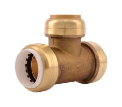 SharkBite Push To Connect 1 In. PVC X 1 In. D PVC Brass Slip Tee