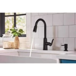 Moen Edwyn One Handle Matte Black Pull-Down Kitchen Faucet -ACE Shop 7c251f06 04bb 4a02 9a1f 1b3648340aff