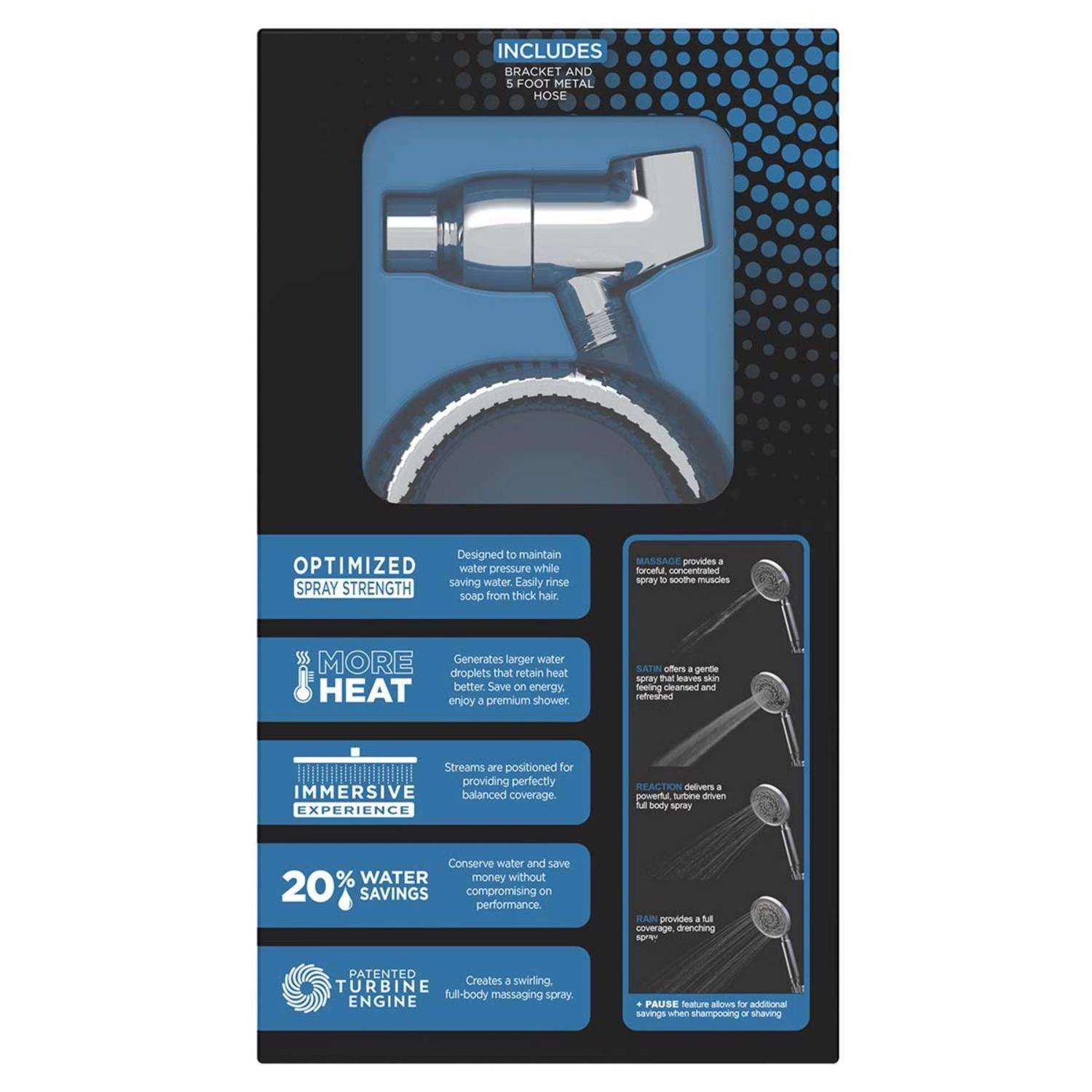 Speakman Neo Polished Chrome 5 Settings Handheld Showerhead 2 Gpm 8 Speakman Neo Polished Chrome 5 Settings Handheld Showerhead 2 Gpm - Image 8