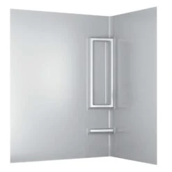 Delta 58 In. H X 29.5 In. W X 61.50 In. L White Shower Wall