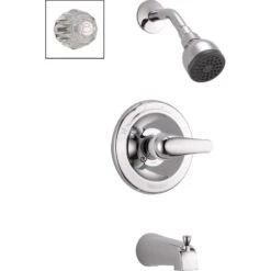 Peerless 1-Handle Chrome Tub And Shower Faucet