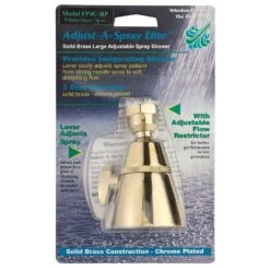 Whedon Flow Pro Polished Brass Adjustable Settings Showerhead 2.5 Gpm -ACE Shop 7c920d8e b8ee 432f be9d 40fabf57e547